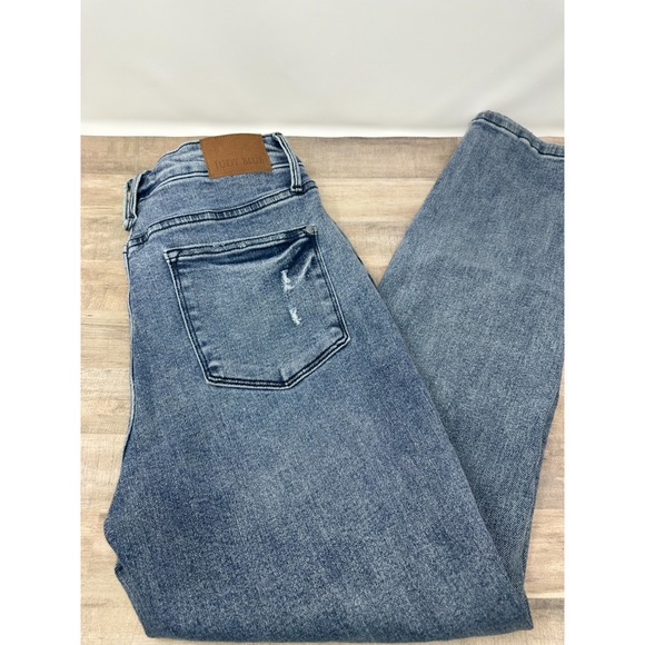 Judy Blue Boho Babe Vintage High Rise Slim Fit Tapered Jeans Size 13/31 Stretch - Picture 1 of 11